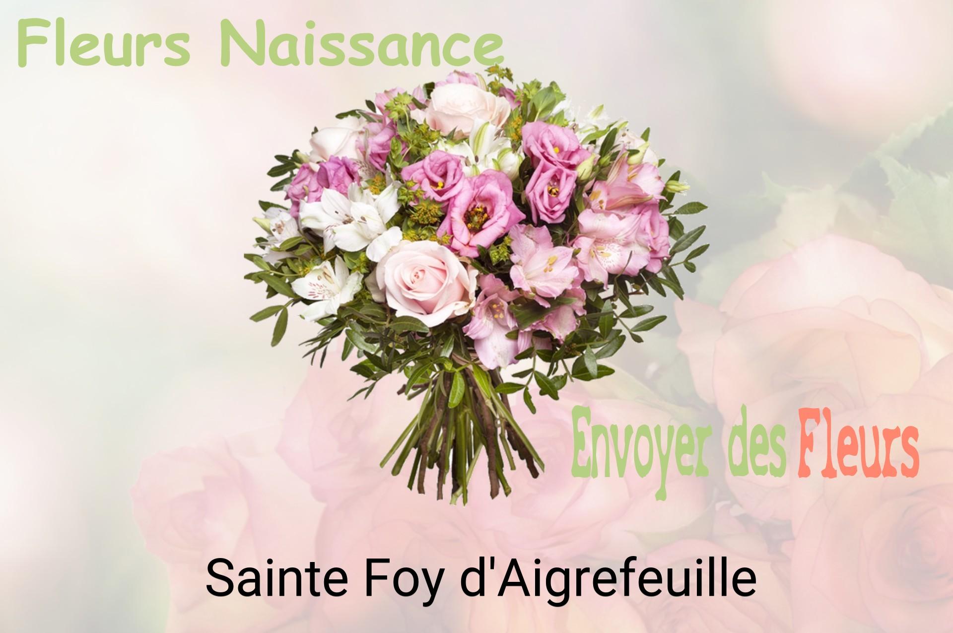 Bouquet de fleurs de naissance livré à Sainte-Foy-d'Aigrefeuille